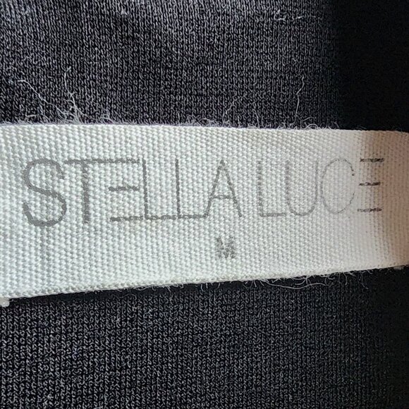 Stella Luce Black Sleeveless Sheath Dress Size Medium - Picture 9 of 14